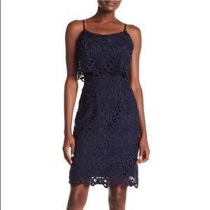 Nanette Lepore Blue Lace Dress Size 4